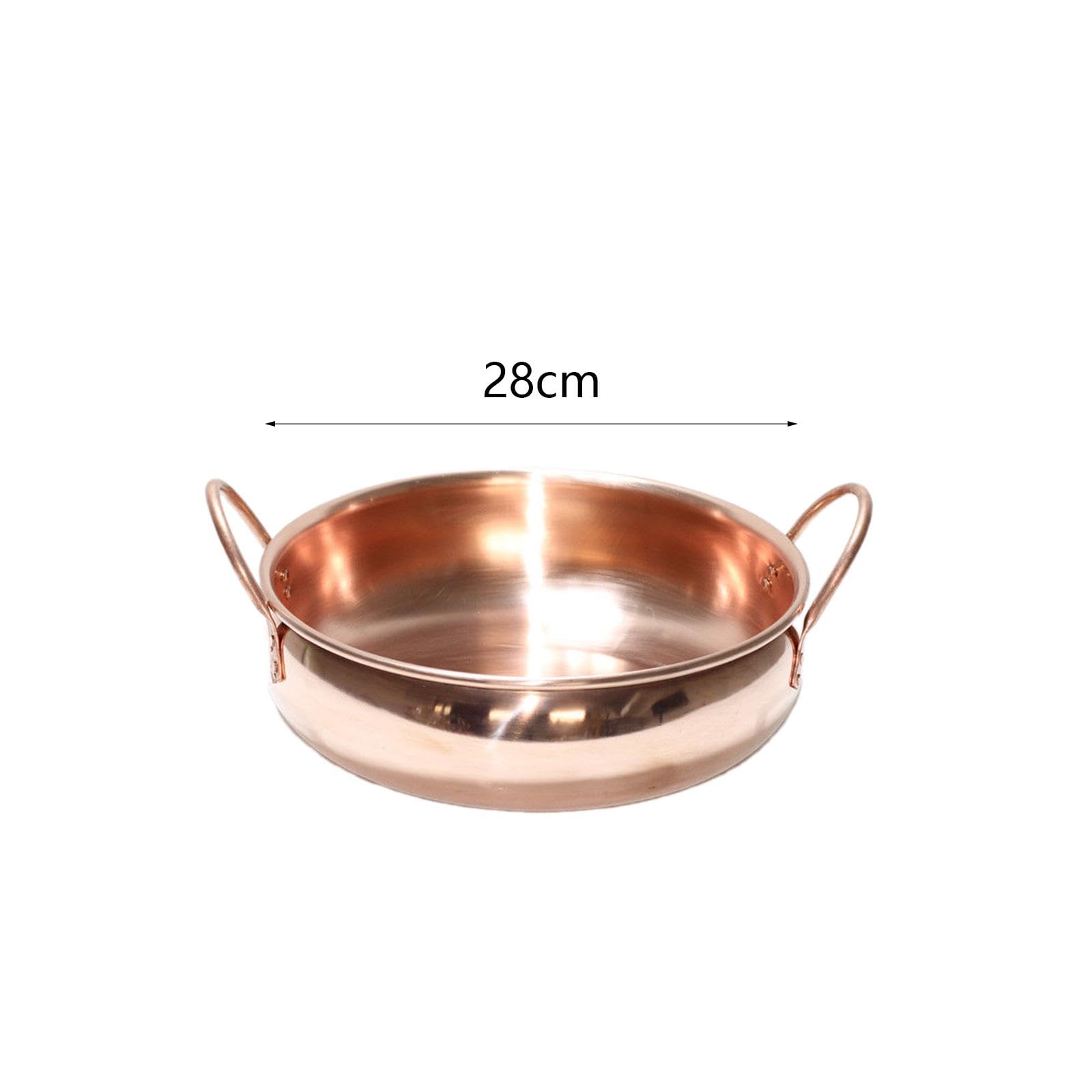 Amazon｜Generic 高級な銅製鍋 2ハンドル付き 料理専用器具, 28センチ